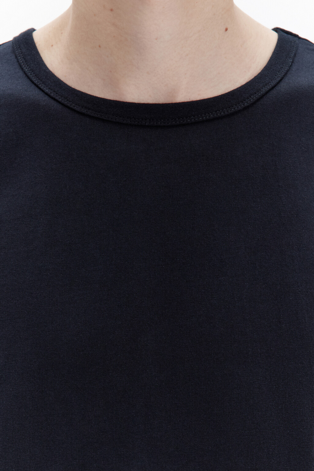 Футболка прямая базовая из хлопка - цвет черный - 5