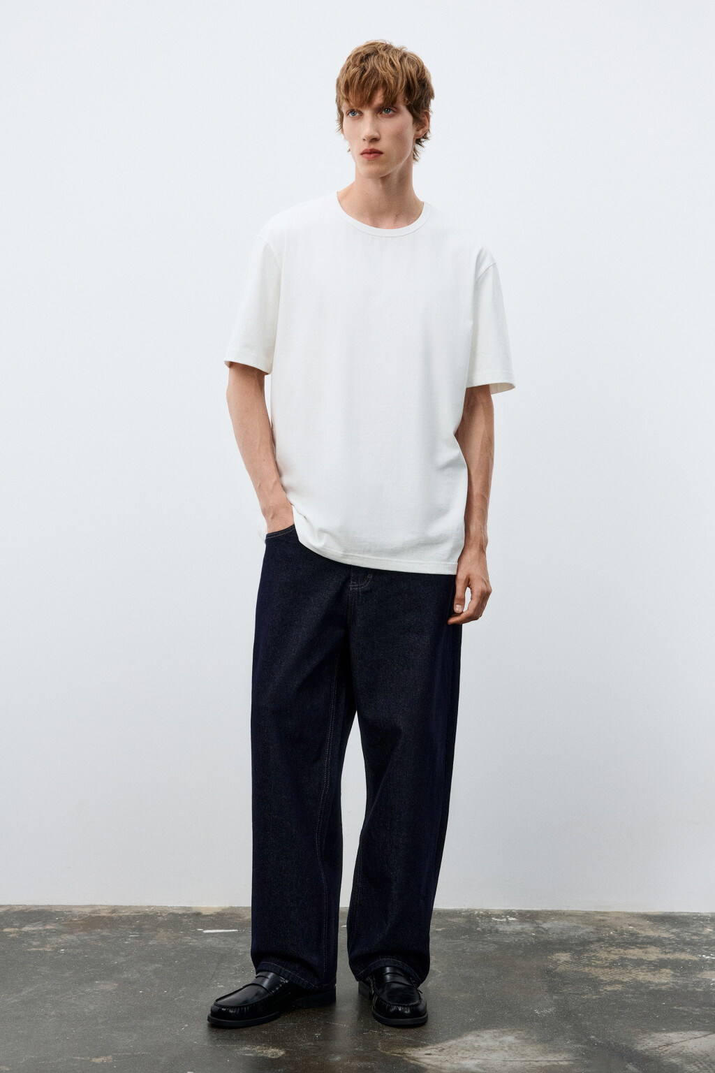 Футболка хлопковая базовая - цвет белый - 4