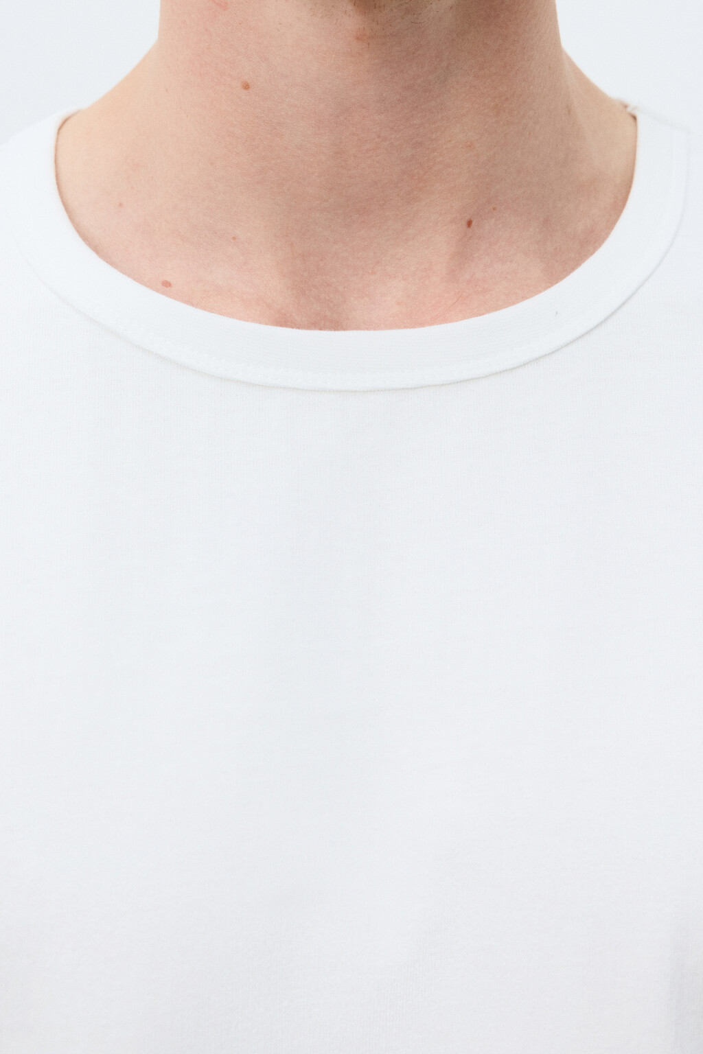 Футболка хлопковая базовая - цвет белый - 5