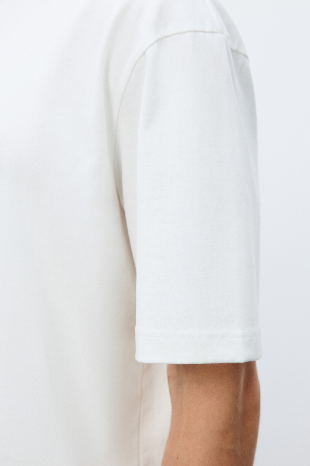 Футболка хлопковая базовая - цвет белый - 6