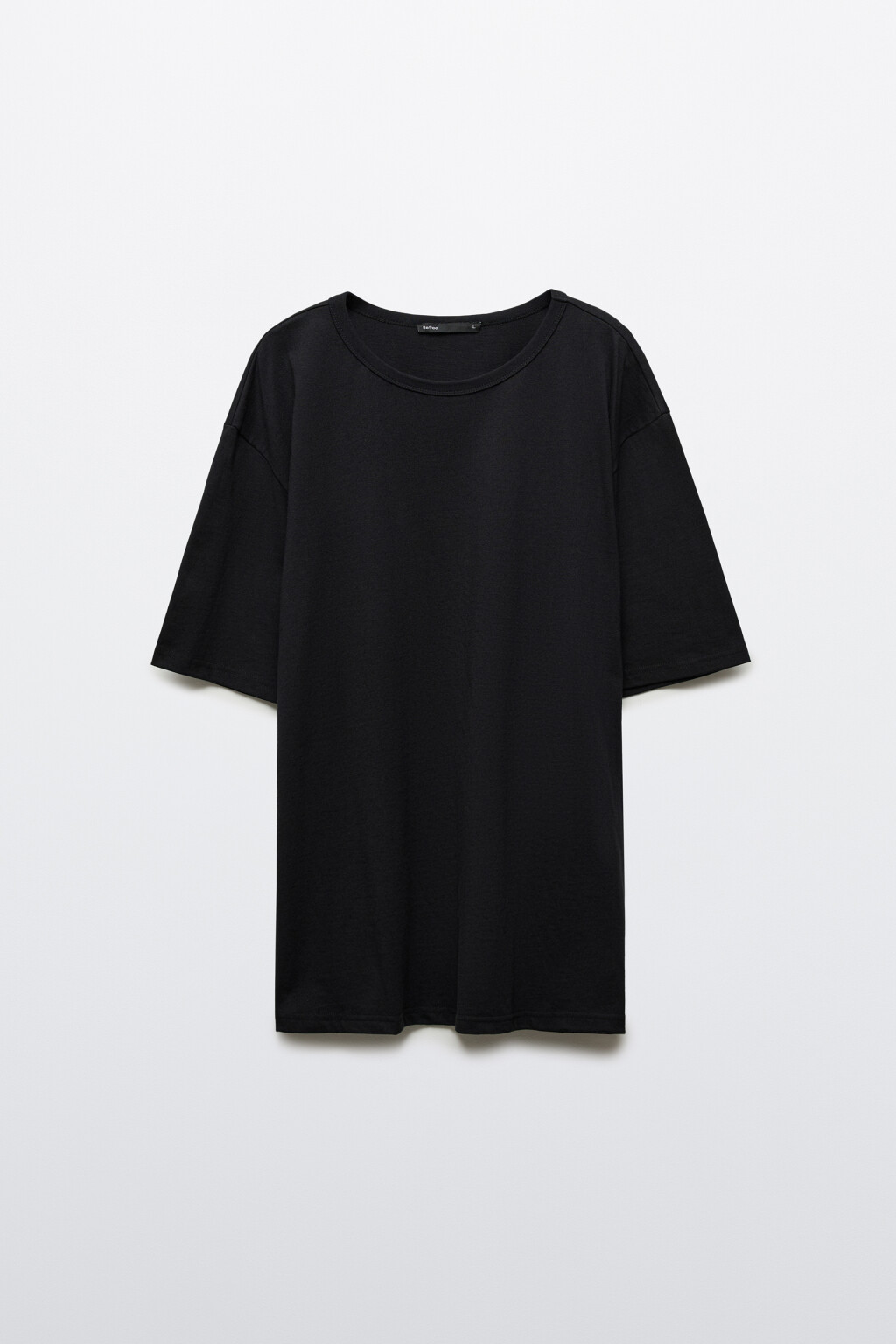 Футболка хлопковая базовая - цвет черный - 7