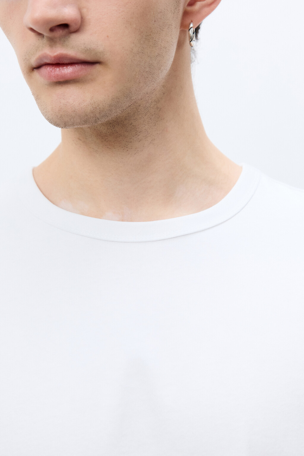 Футболка хлопковая базовая - цвет белый - 5