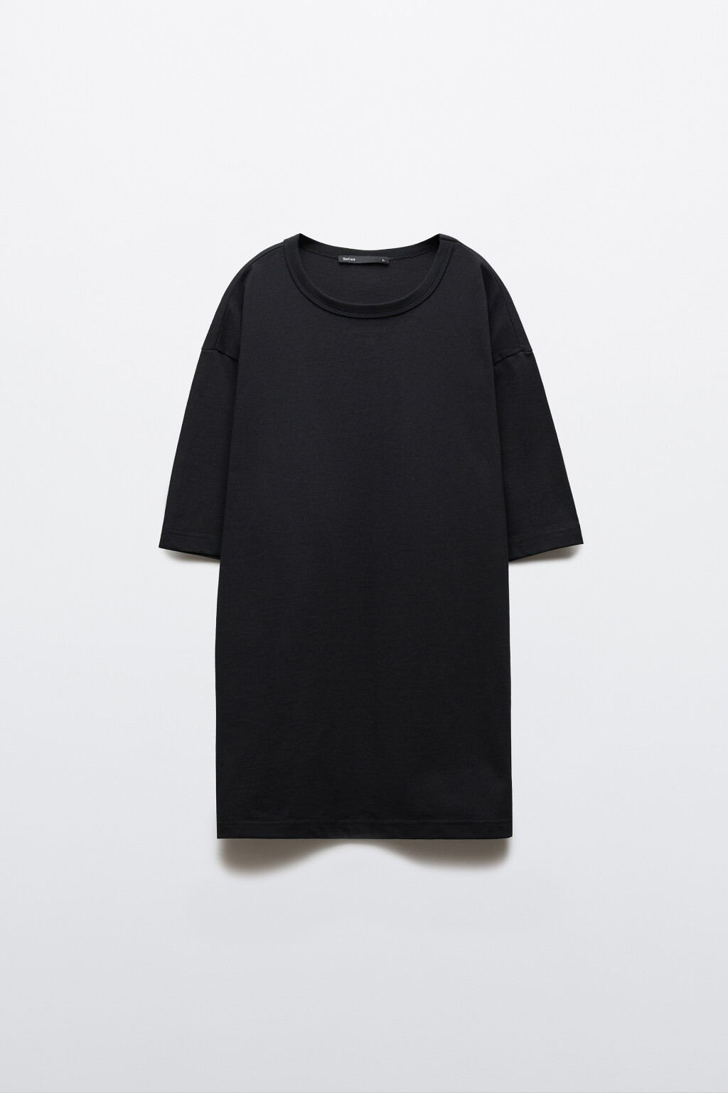 Футболка хлопковая базовая - цвет черный - 1