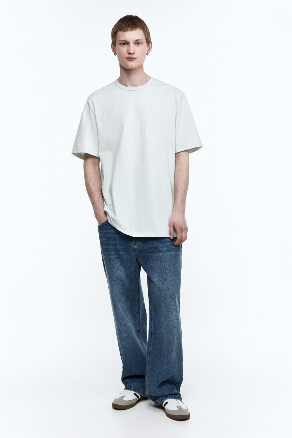 Футболка хлопковая базовая - цвет мятный - 1