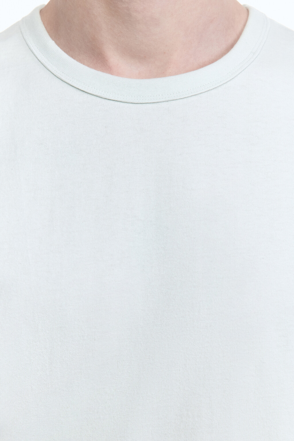 Футболка хлопковая базовая - цвет мятный - 6