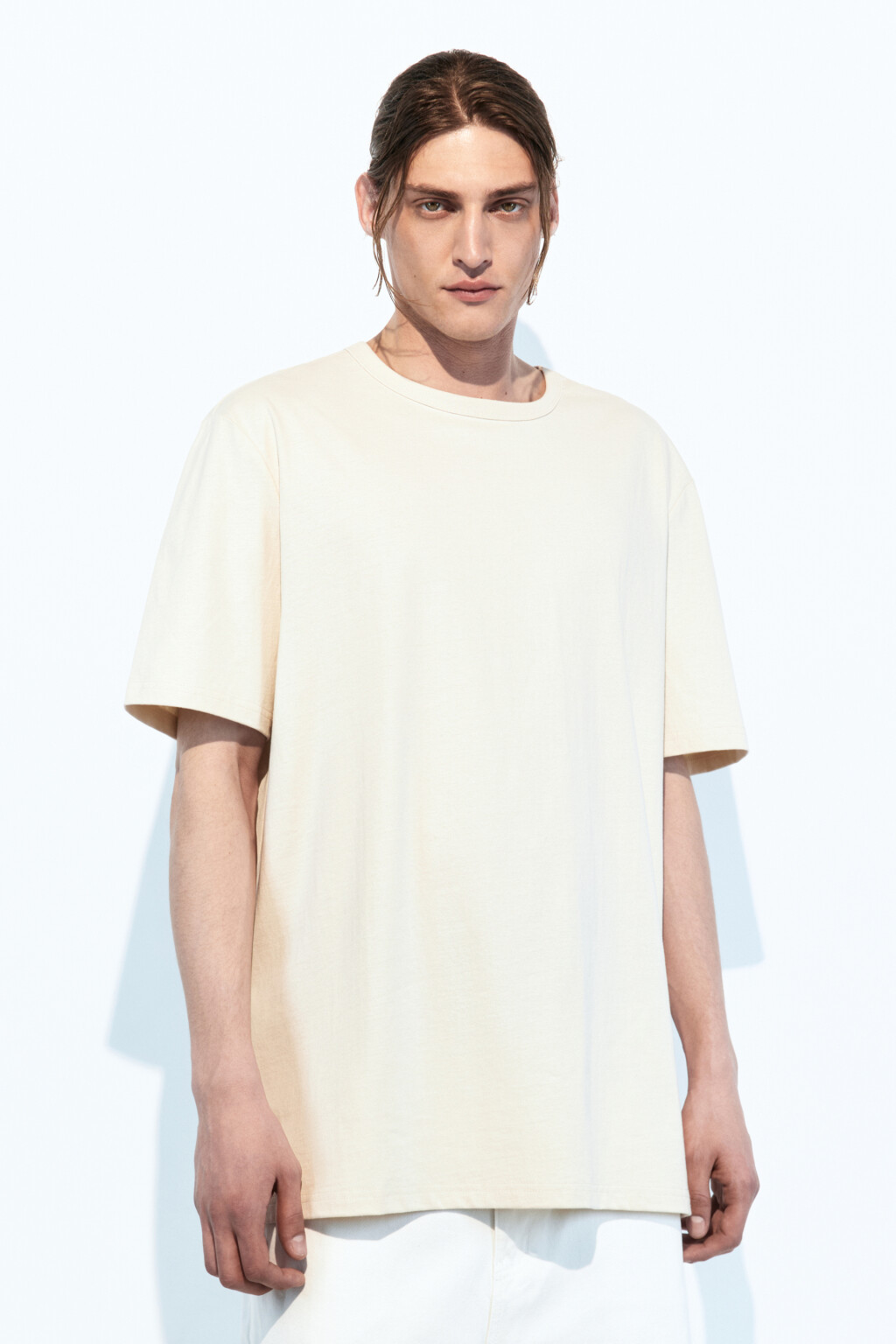 Футболка хлопковая однотонная - цвет коричневый - 2