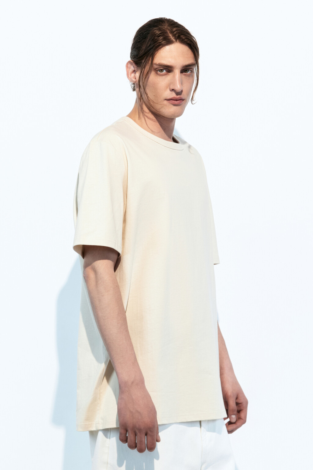 Футболка хлопковая однотонная - цвет коричневый - 3