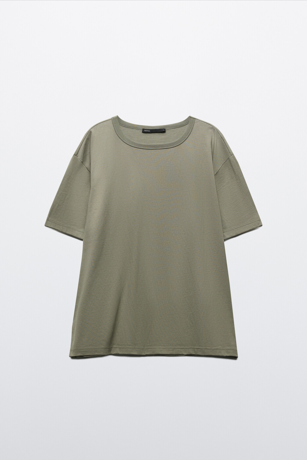 Футболка прямая базовая из хлопка - цвет зеленый - 7