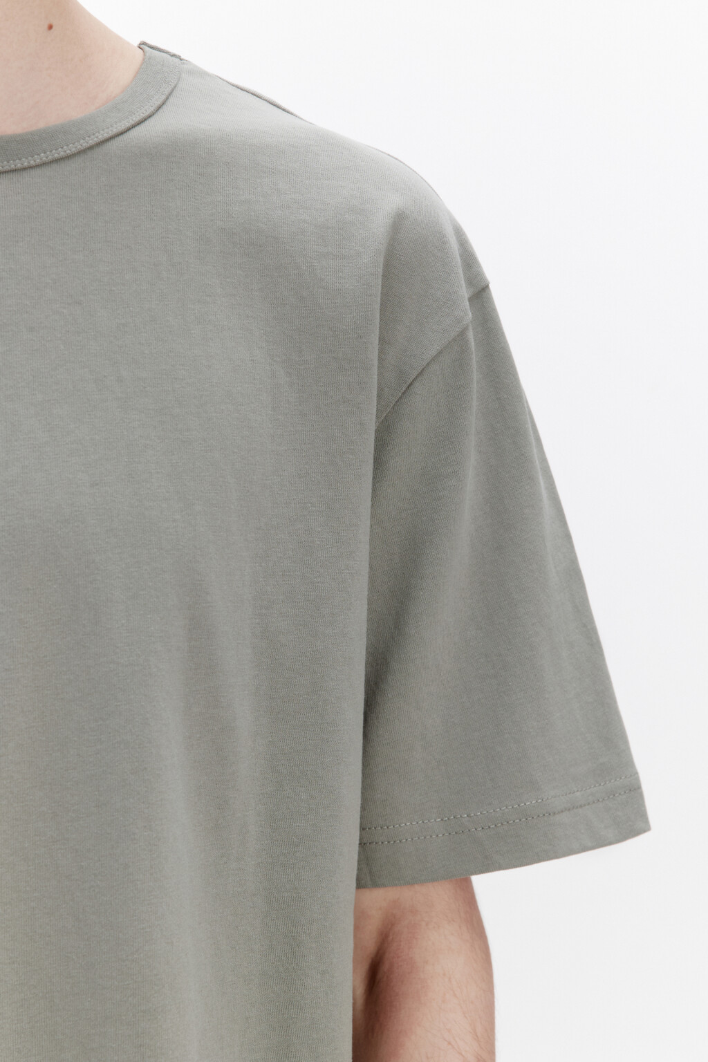 Футболка прямая базовая из хлопка - цвет зеленый - 6