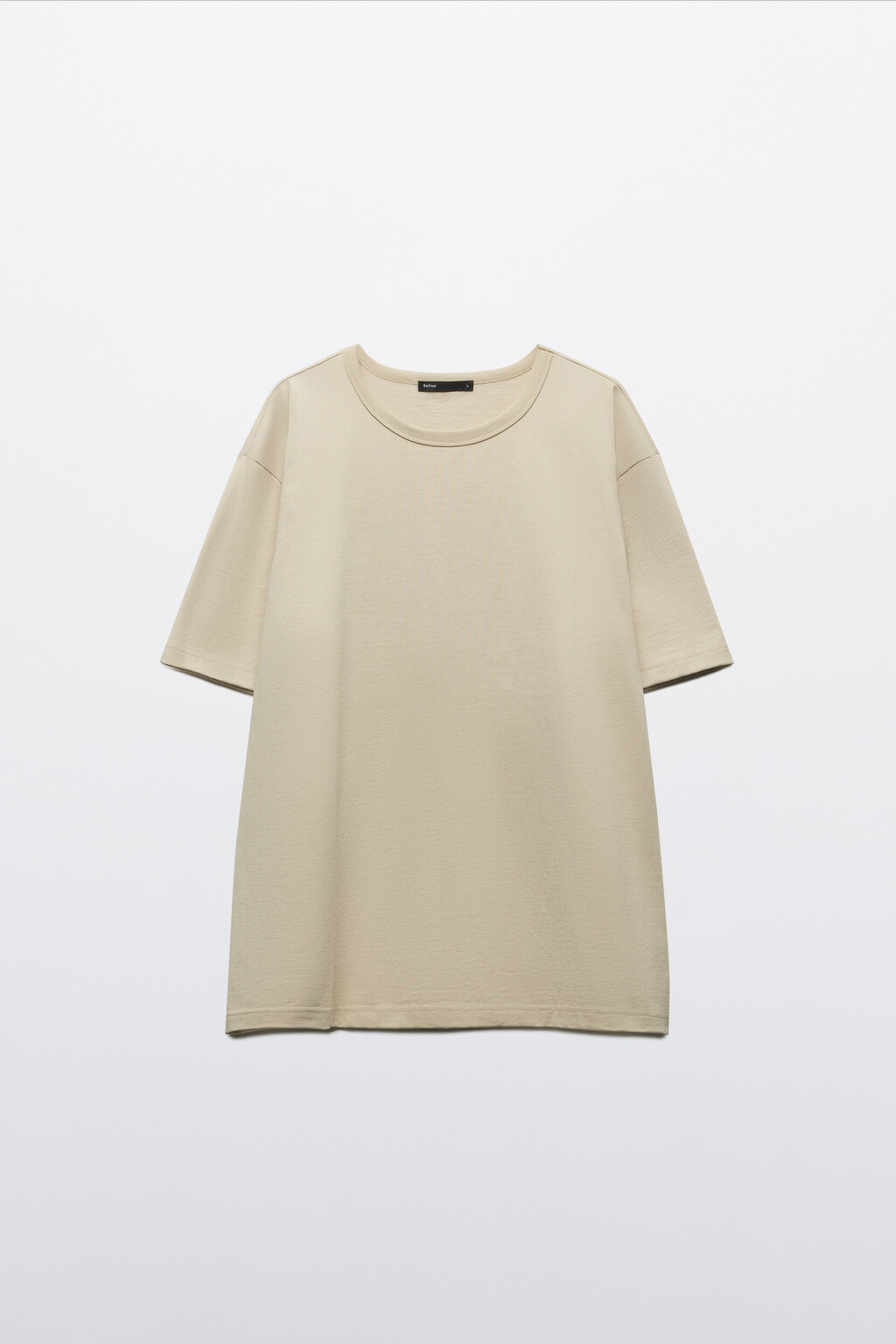 Футболка прямая базовая из хлопка - цвет коричневый - 7