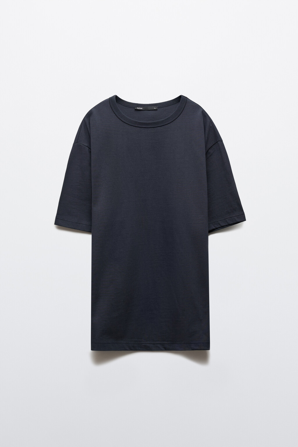 Футболка хлопковая базовая - цвет синий - 1