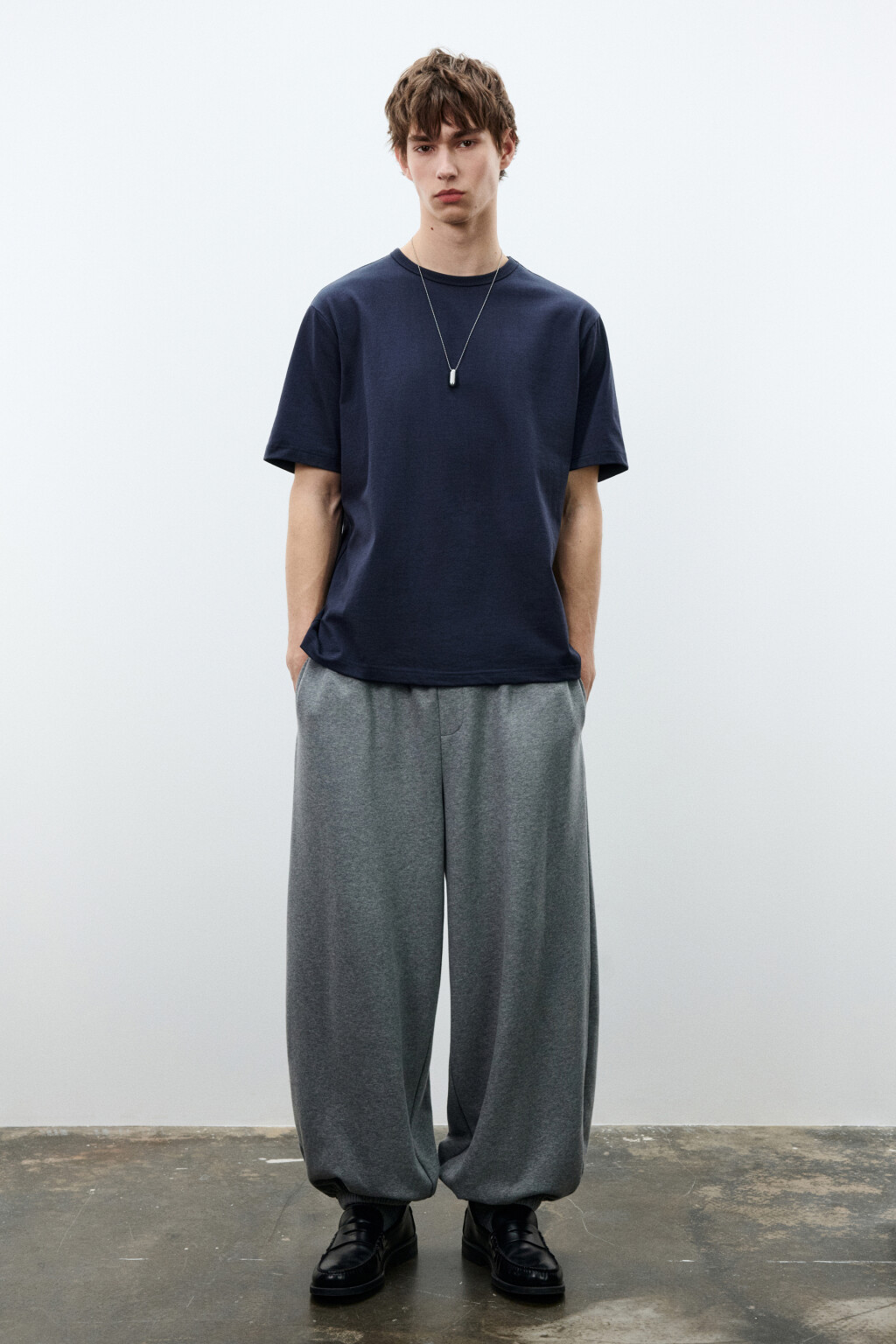 Футболка хлопковая базовая - цвет синий - 4