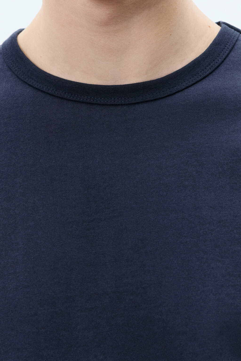 Футболка хлопковая базовая - цвет синий - 5