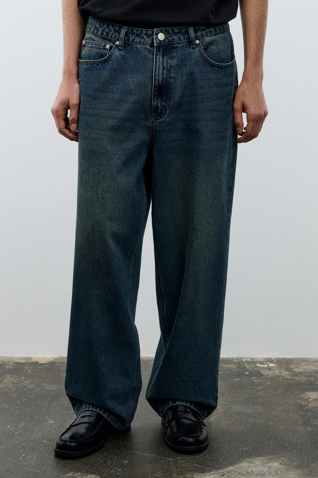 Джинсы skater fit широкие - цвет голубой - 2