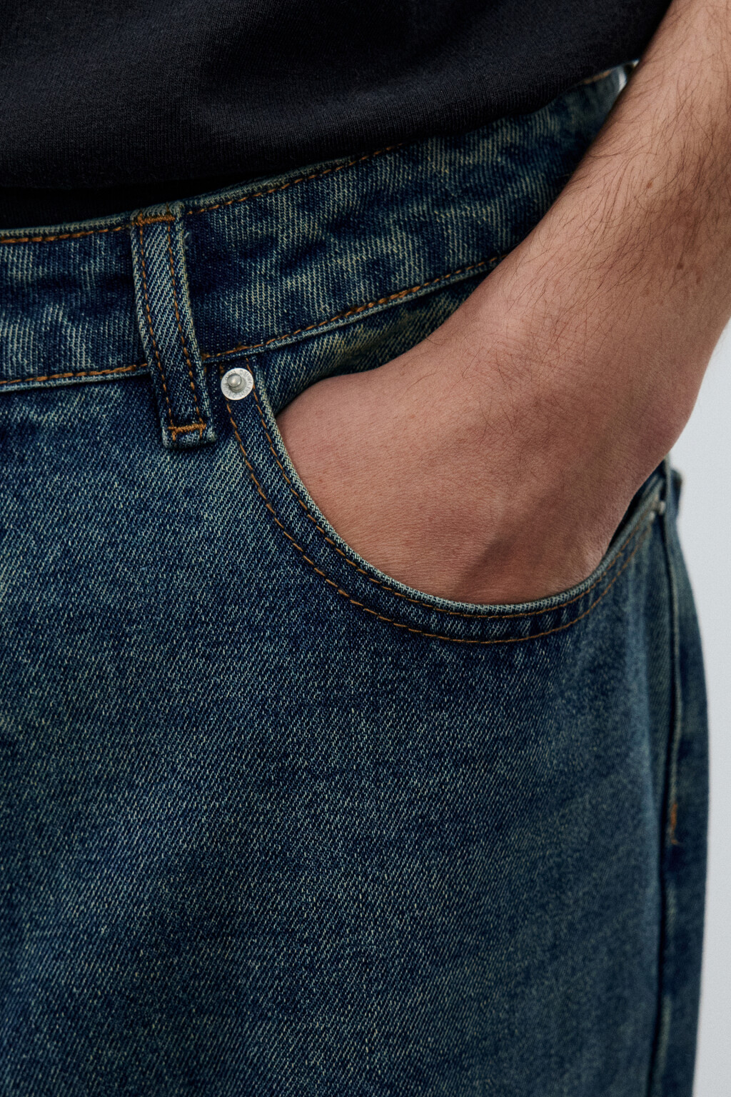 Джинсы skater fit широкие - цвет голубой - 6