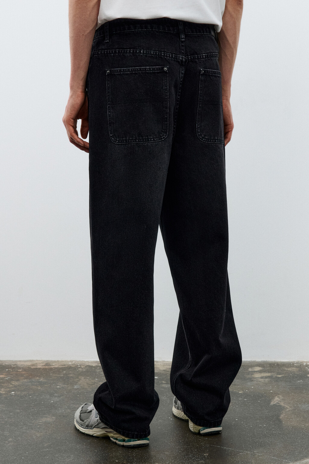 Джинсы skater fit широкие - цвет черный - 3