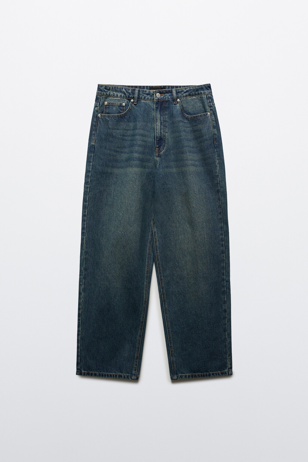 Джинсы skater fit широкие - цвет голубой - 7