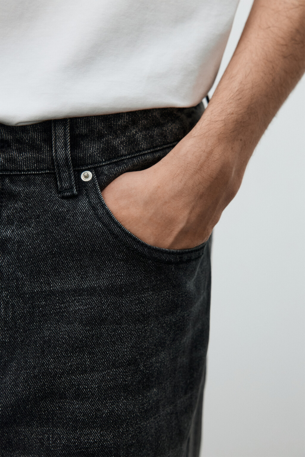 Джинсы skater fit широкие - цвет серый - 6