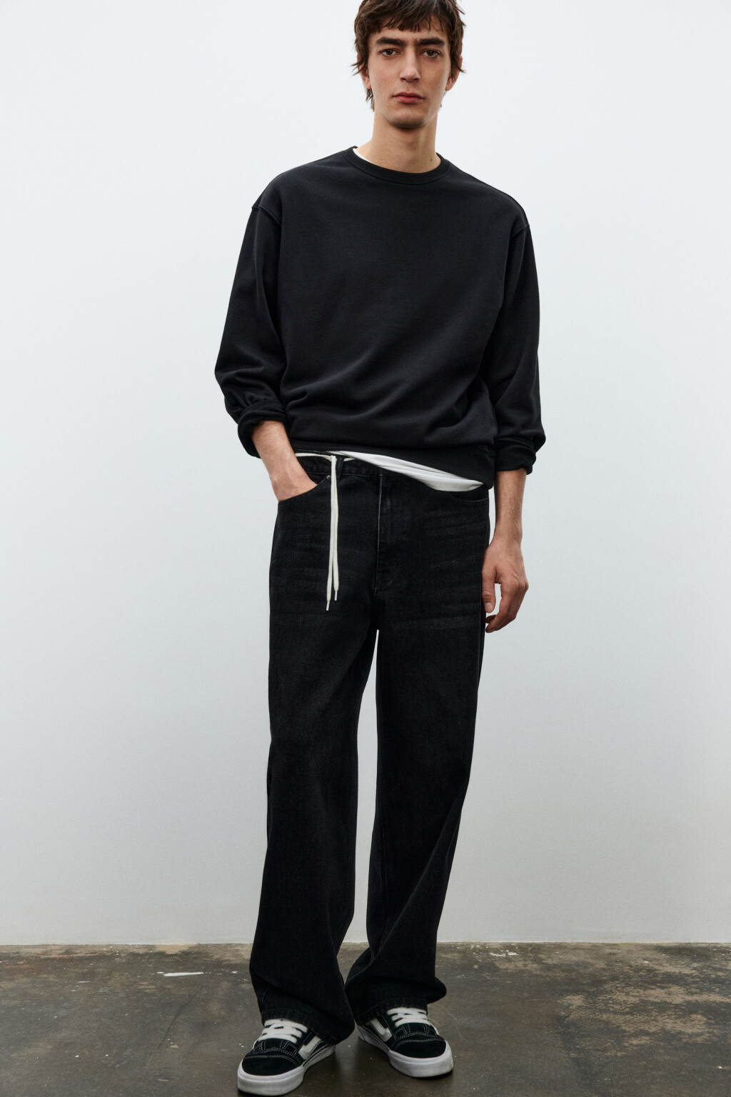 Джинсы skater fit широкие - цвет черный - 2