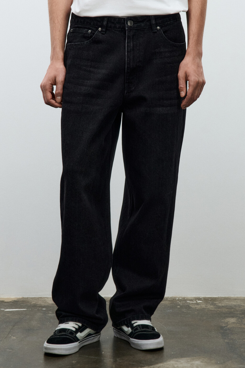 Джинсы skater fit широкие - цвет черный - 3