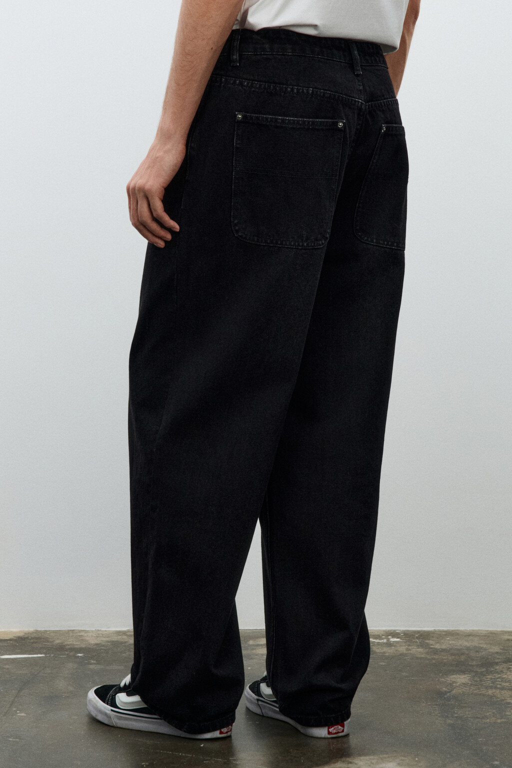 Джинсы skater fit широкие - цвет черный - 4