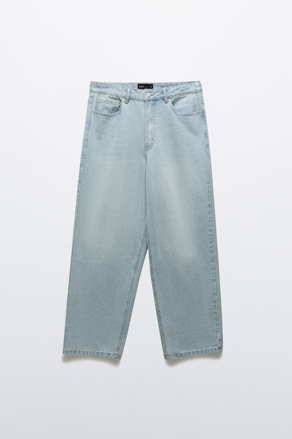 Джинсы skater fit широкие - цвет голубой - 7