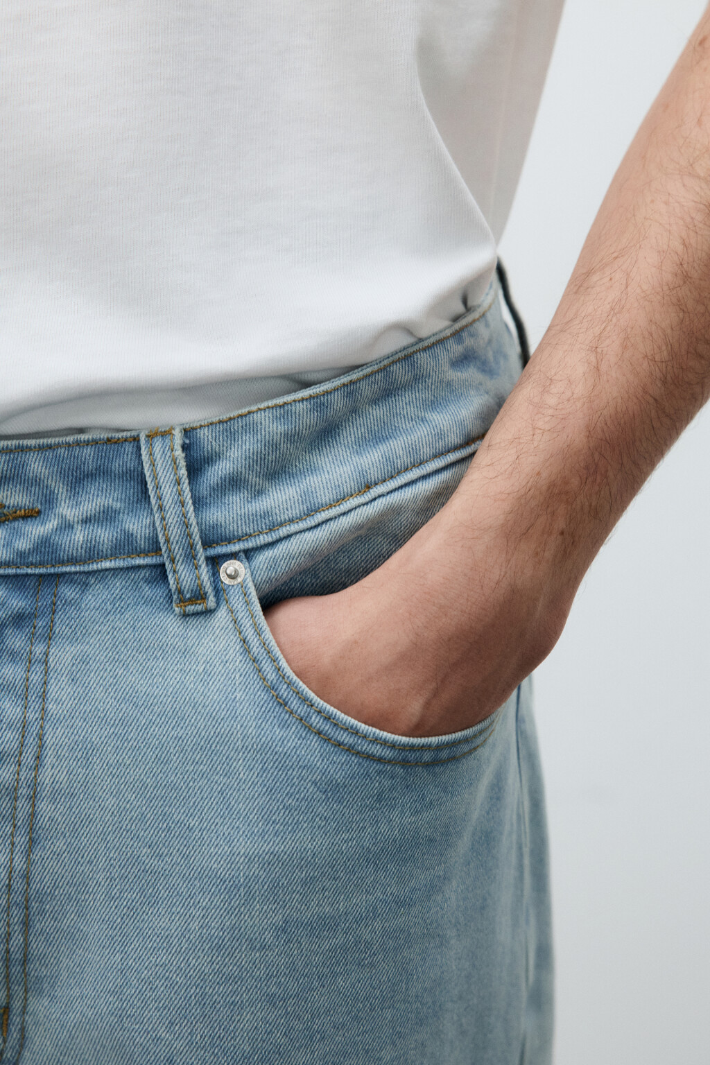 Джинсы skater fit широкие - цвет голубой - 6