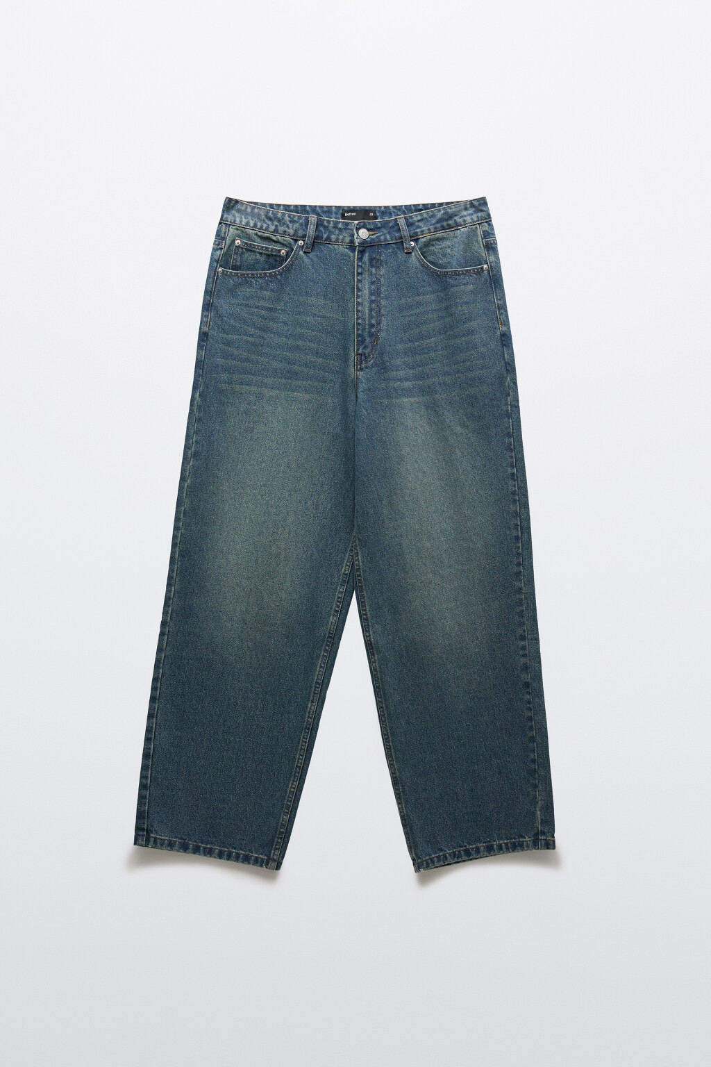 Джинсы skater fit широкие - цвет голубой - 7