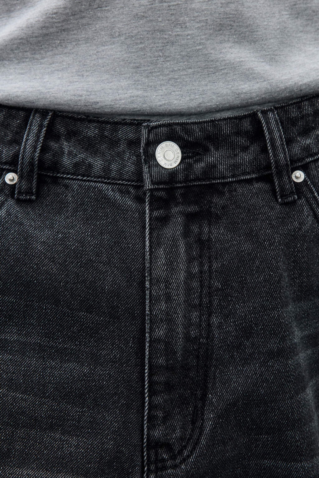 Джинсы skater fit широкие - цвет серый - 7