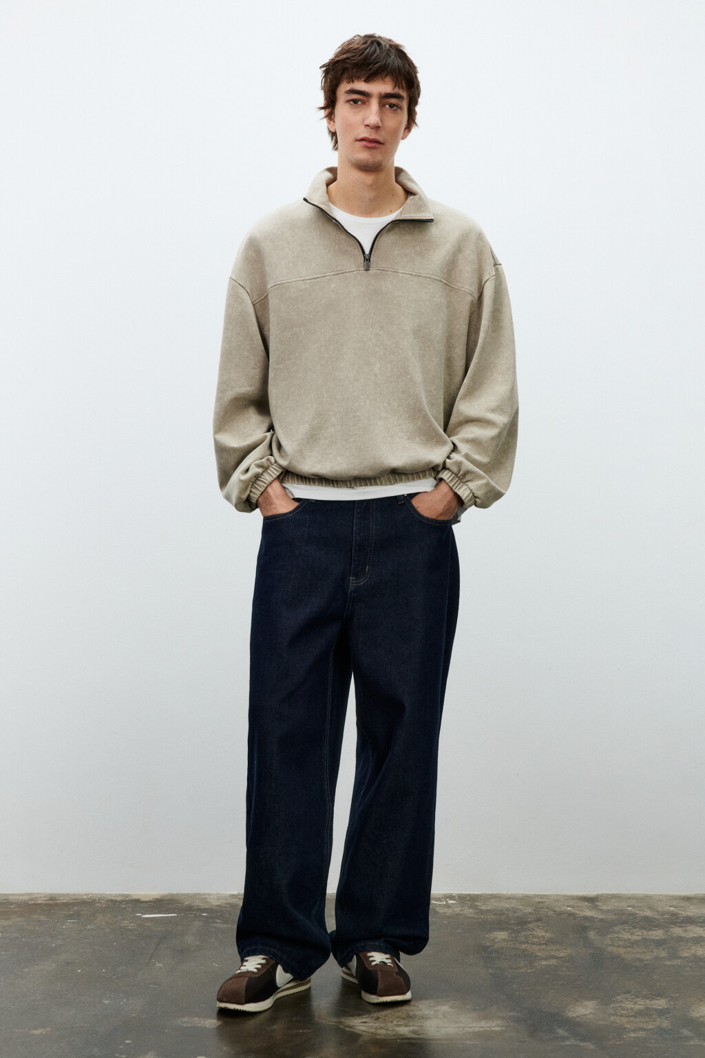 Джинсы skater fit широкие - цвет синий - 5