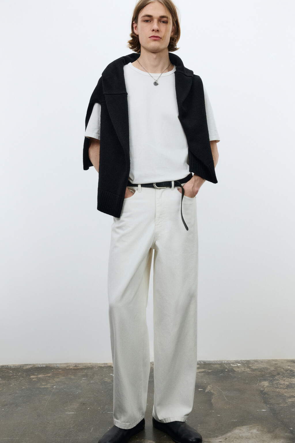 Джинсы baggy fit скейтерские со средней посадкой - цвет белый - 2