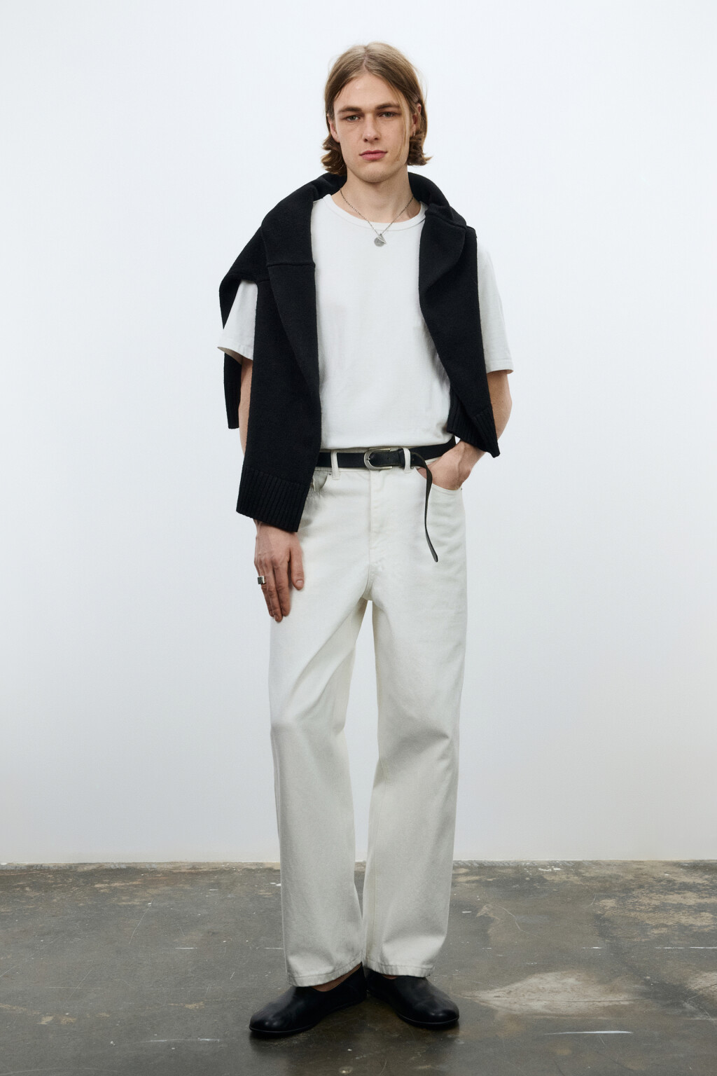 Джинсы baggy fit скейтерские со средней посадкой - цвет белый - 5