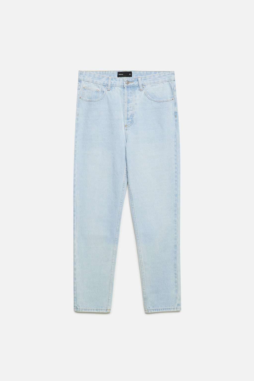 Джинсы slim зауженные со средней посадкой - цвет голубой - 8