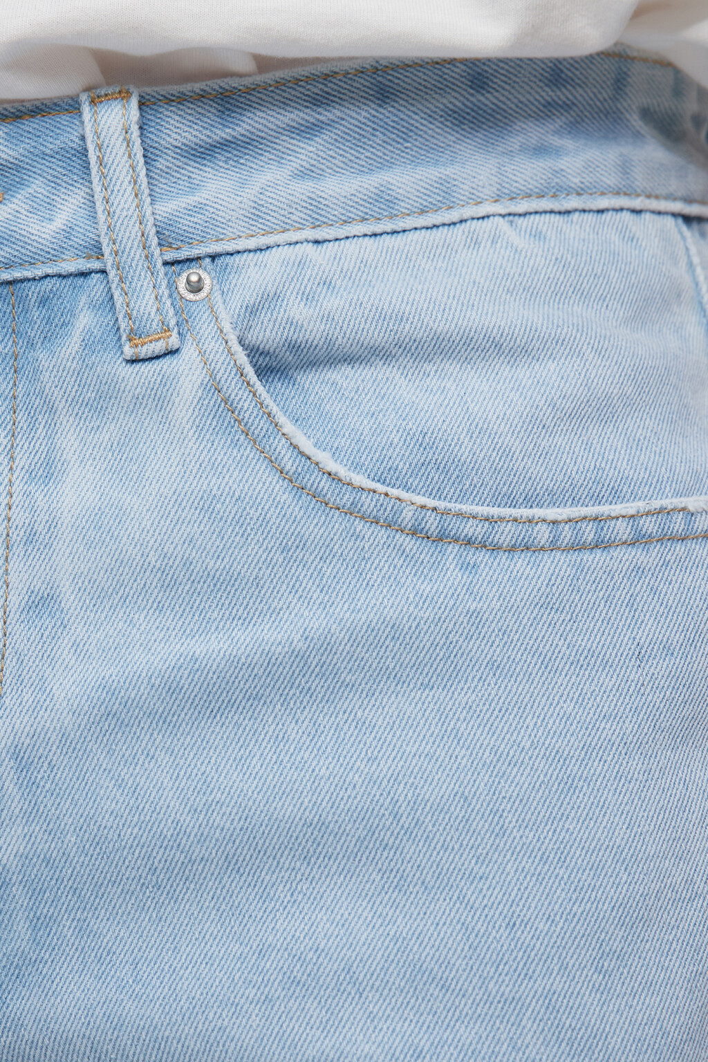 Джинсы slim зауженные со средней посадкой - цвет голубой - 6