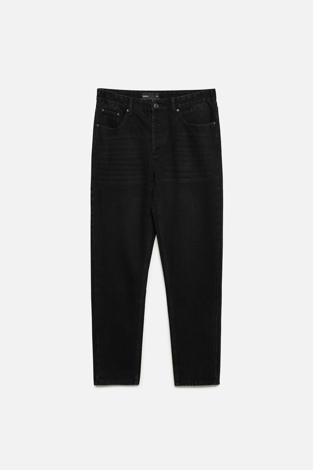 Джинсы slim зауженные со средней посадкой - цвет черный - 7