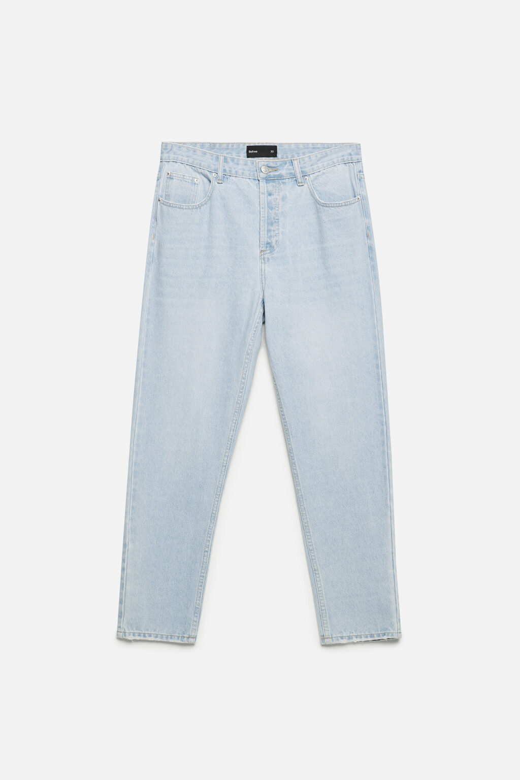 Джинсы slim зауженные со средней посадкой - цвет голубой - 8