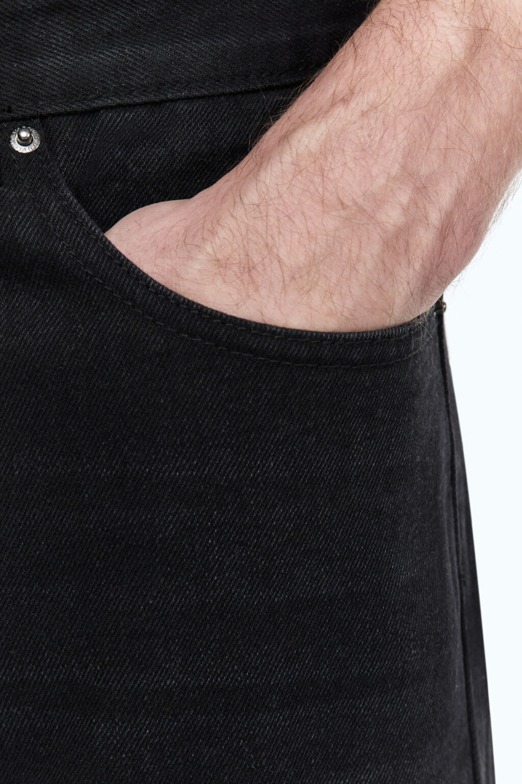 Джинсы slim зауженные со средней посадкой - цвет черный - 8