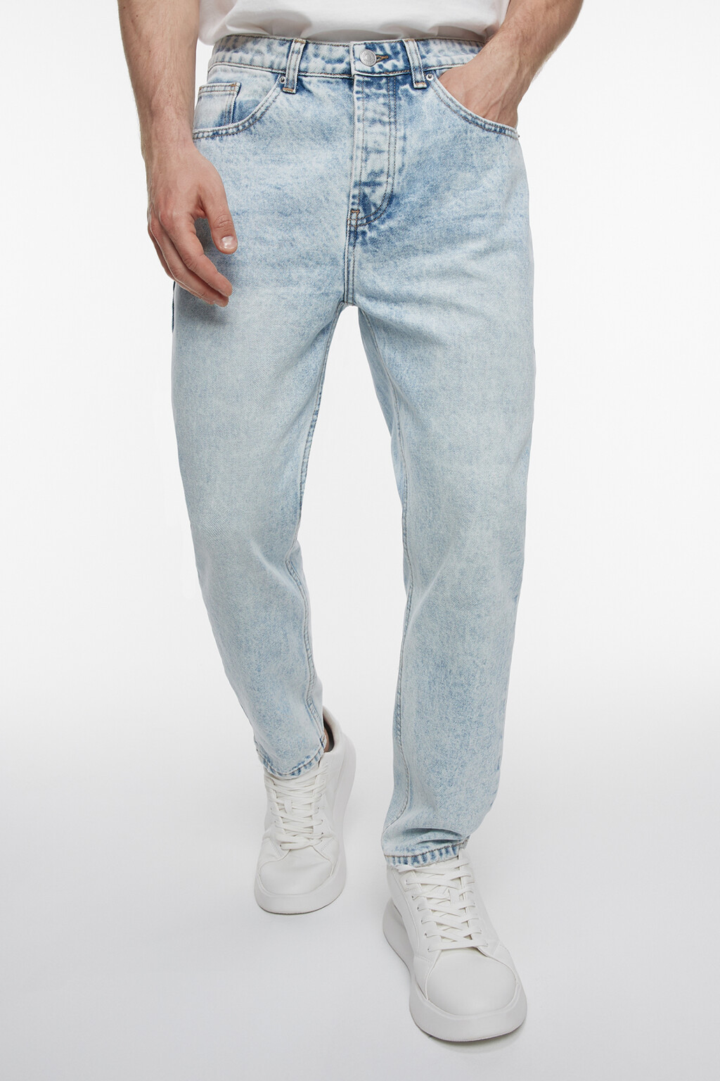 jean cropped homme