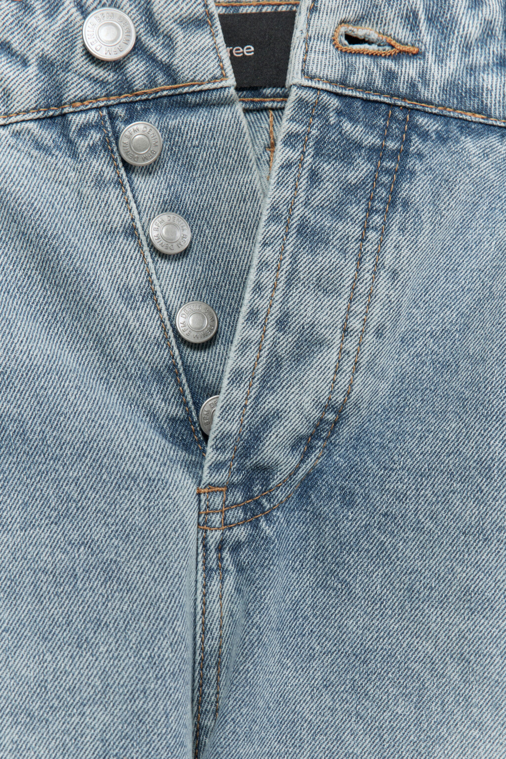 Джинсы slim укороченные со средней посадкой - цвет голубой - 6