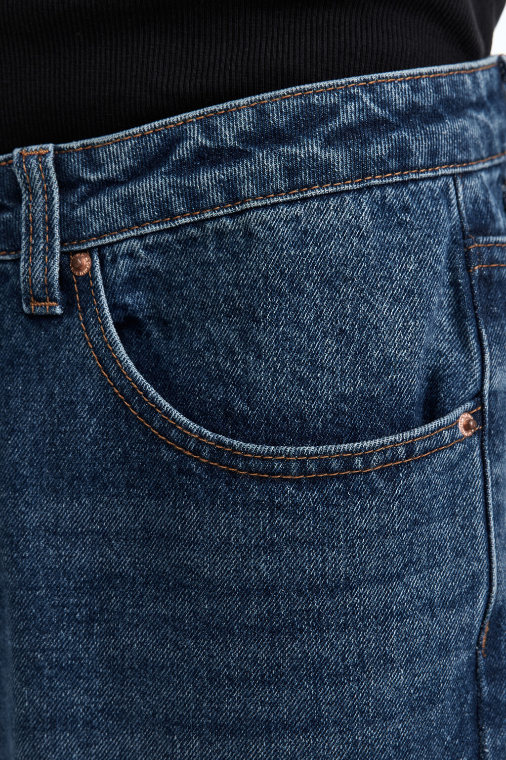 Джинсы slim fit зауженные укороченные - цвет голубой - 8