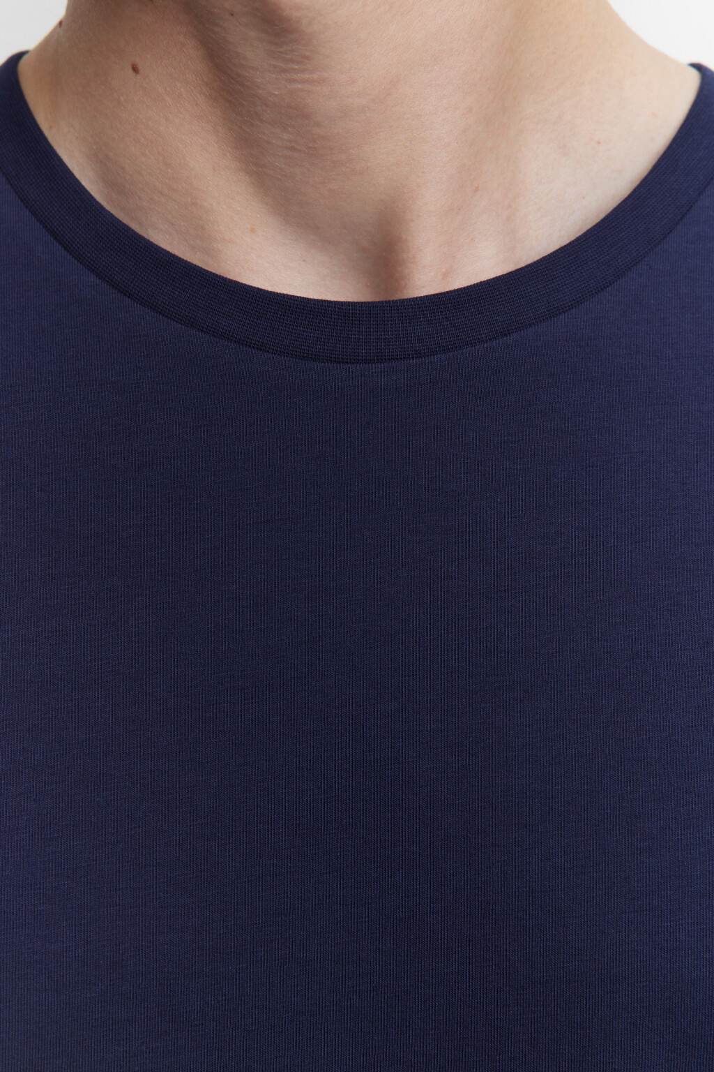 Футболка slim хлопковая базовая - цвет синий - 5