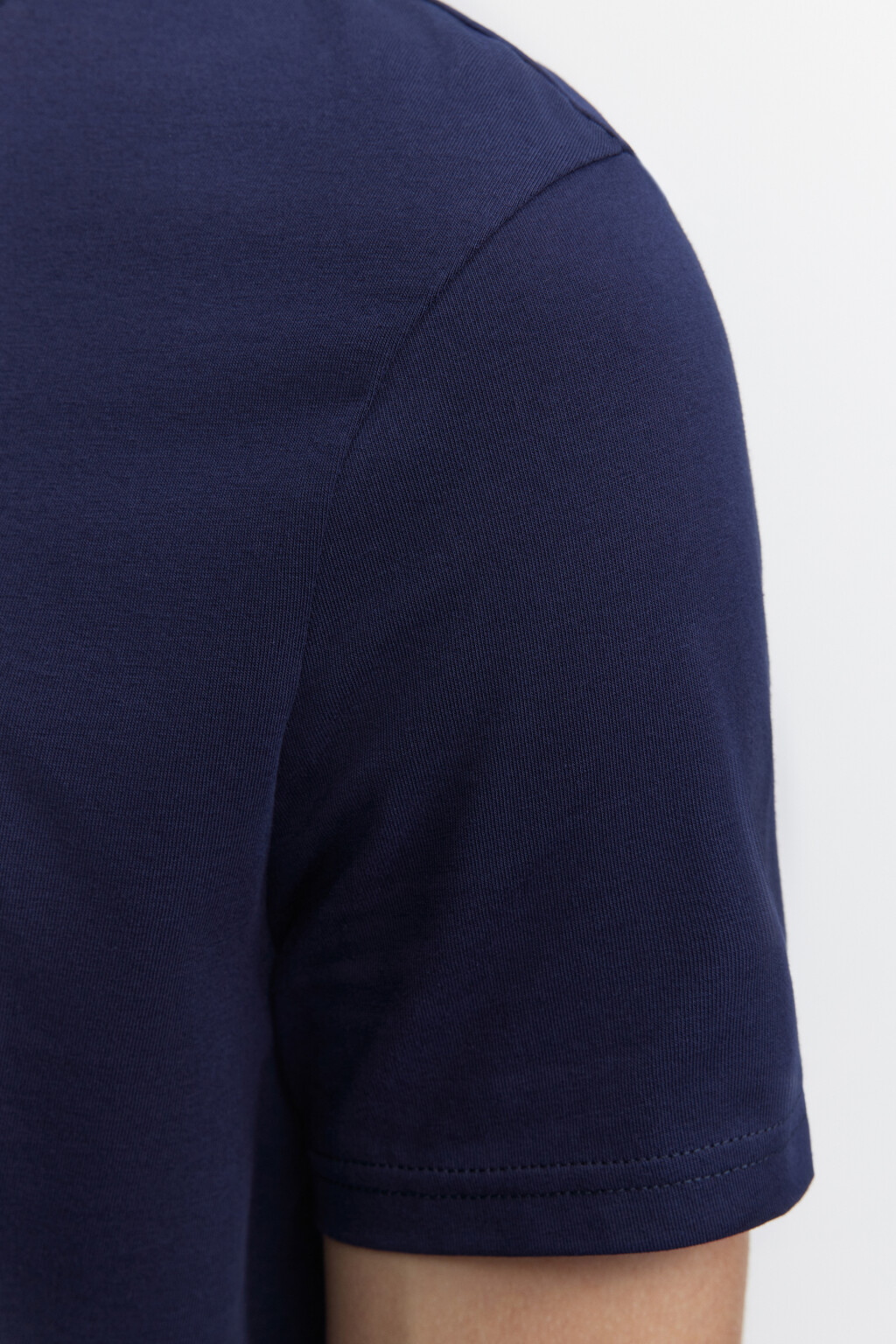 Футболка slim хлопковая базовая - цвет синий - 6