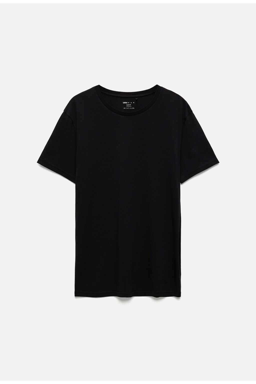 Футболка slim хлопковая базовая - цвет черный - 8