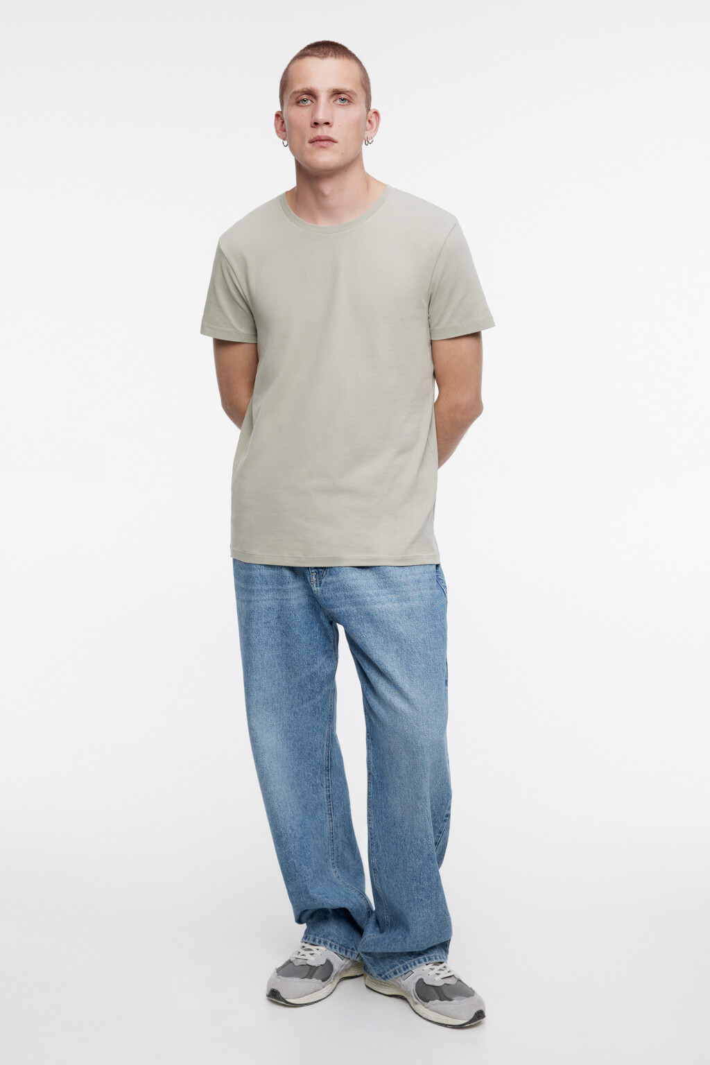 Футболка хлопковая в базовых цветах - цвет зеленый - 1