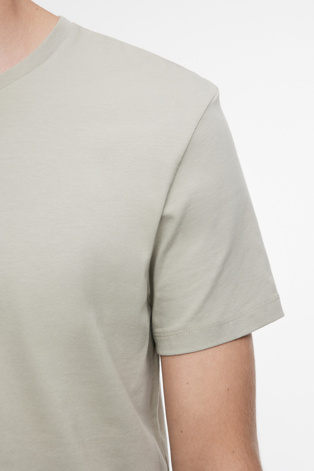 Футболка хлопковая в базовых цветах - цвет зеленый - 7