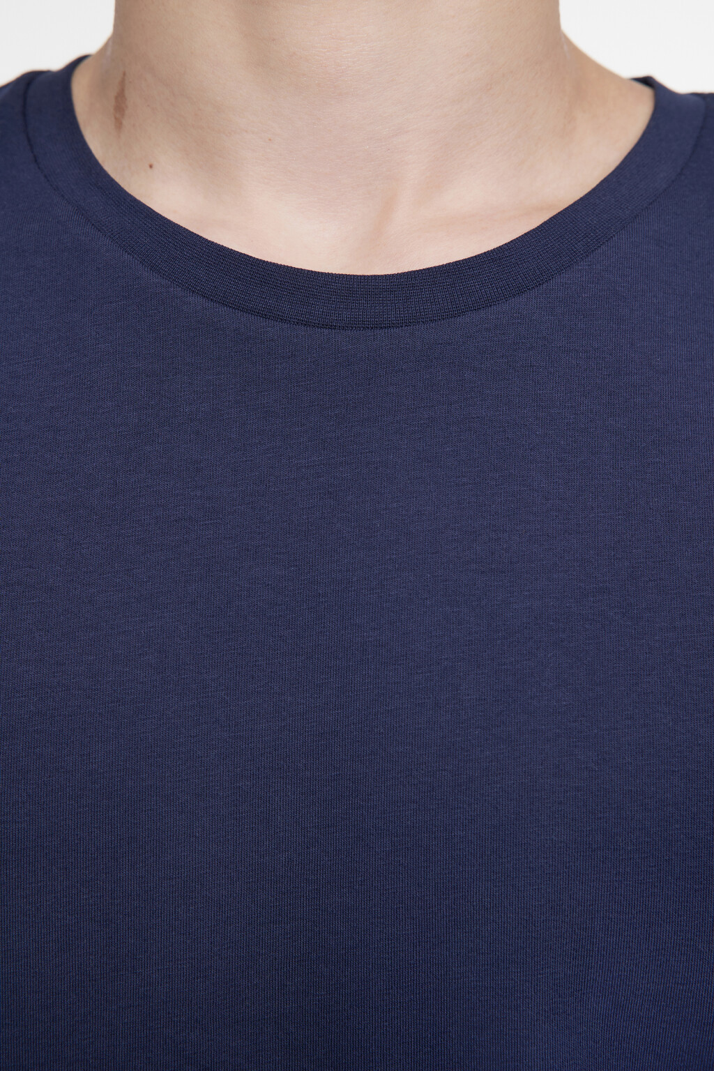 Футболка хлопковая в базовых цветах - цвет синий - 5