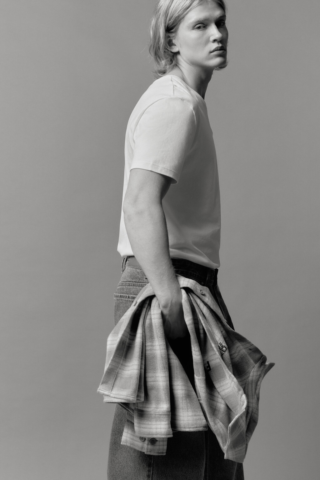 Футболка хлопковая облегающая - цвет белый - 2