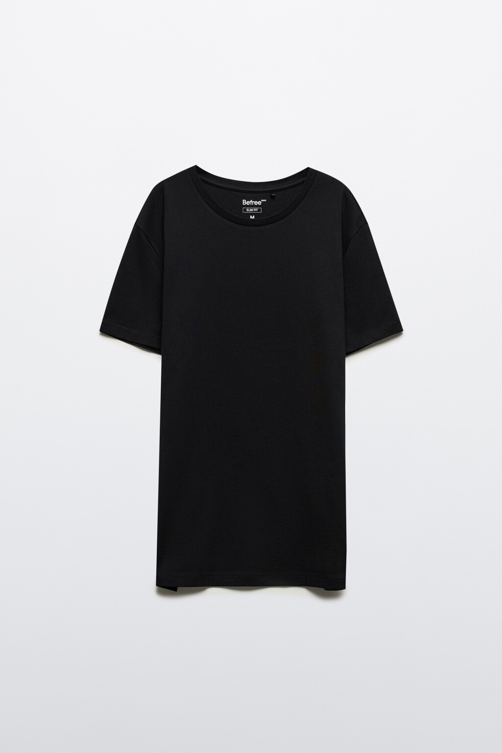 Футболка slim облегающая базовая - цвет черный - 8