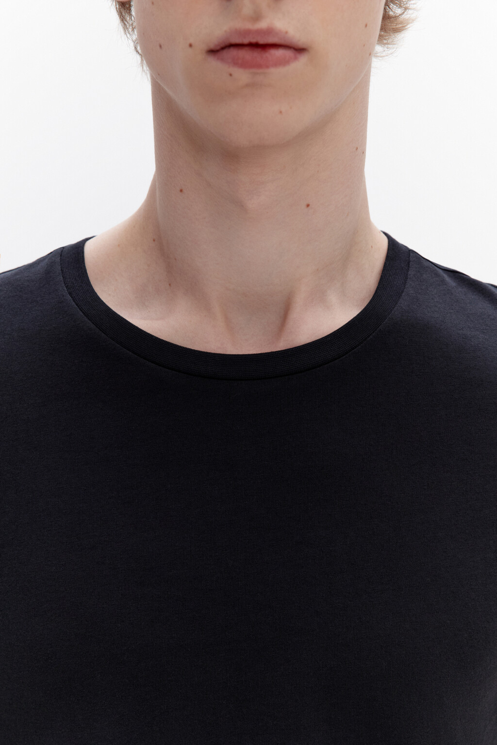 Футболка slim облегающая базовая - цвет черный - 6