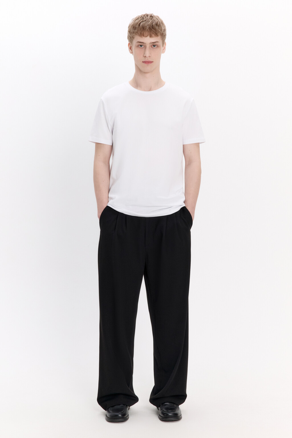 Футболка хлопковая облегающая - цвет белый - 4